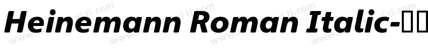 Heinemann Roman Italic字体转换